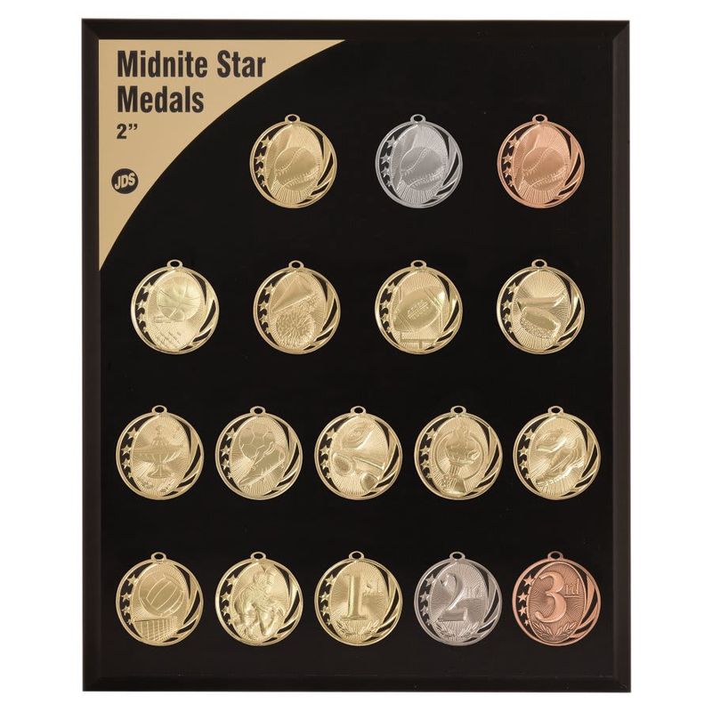 Midnite Star Medals (Black Back)
