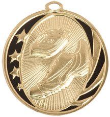 Midnite Star Medals (Black Back), Colour: Gold, Style: Track