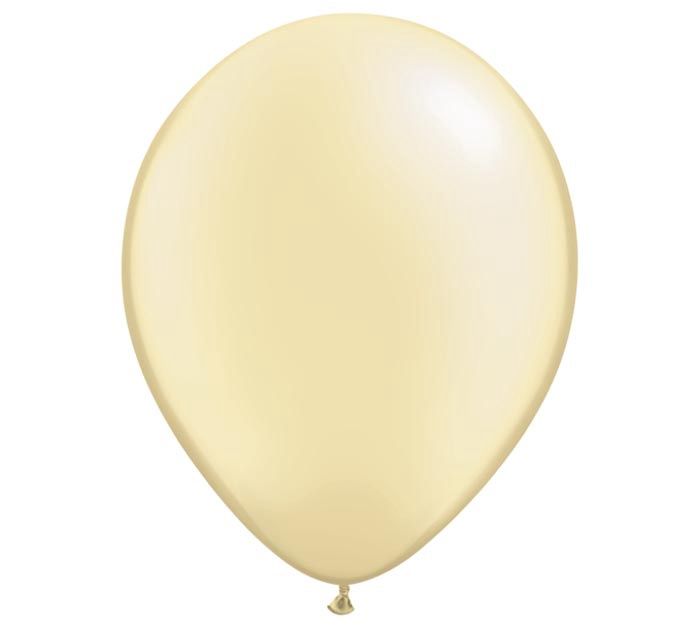 11-12&quot; Pearl/Metallic Balloon, Colour: Pearl Ivory