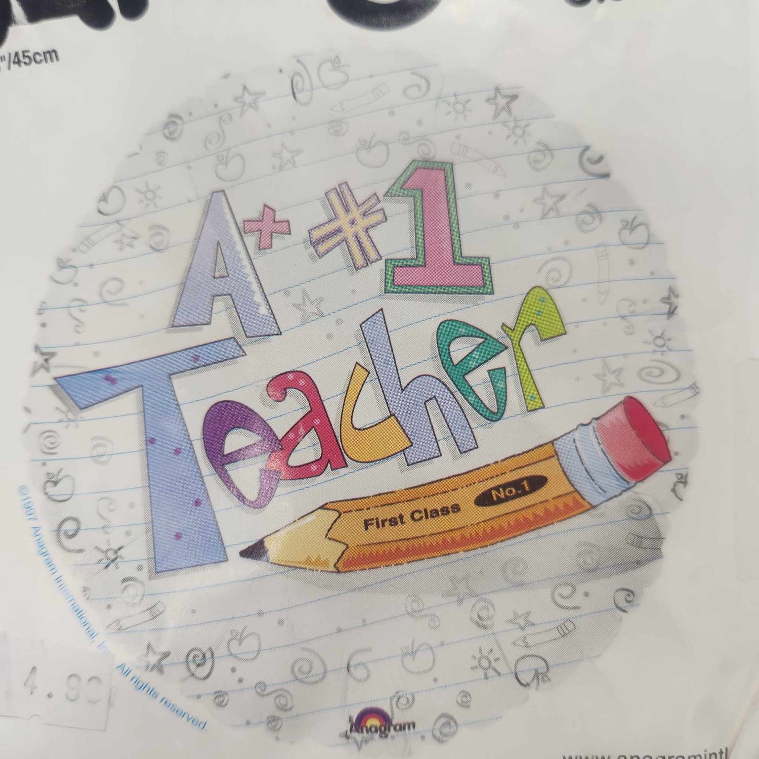 FOIL BALLOON (TEACHER)