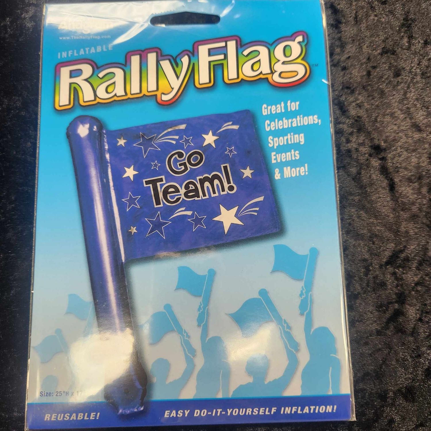 FOIL BALLOON (SPORTS), Style: Go Team (Blue)