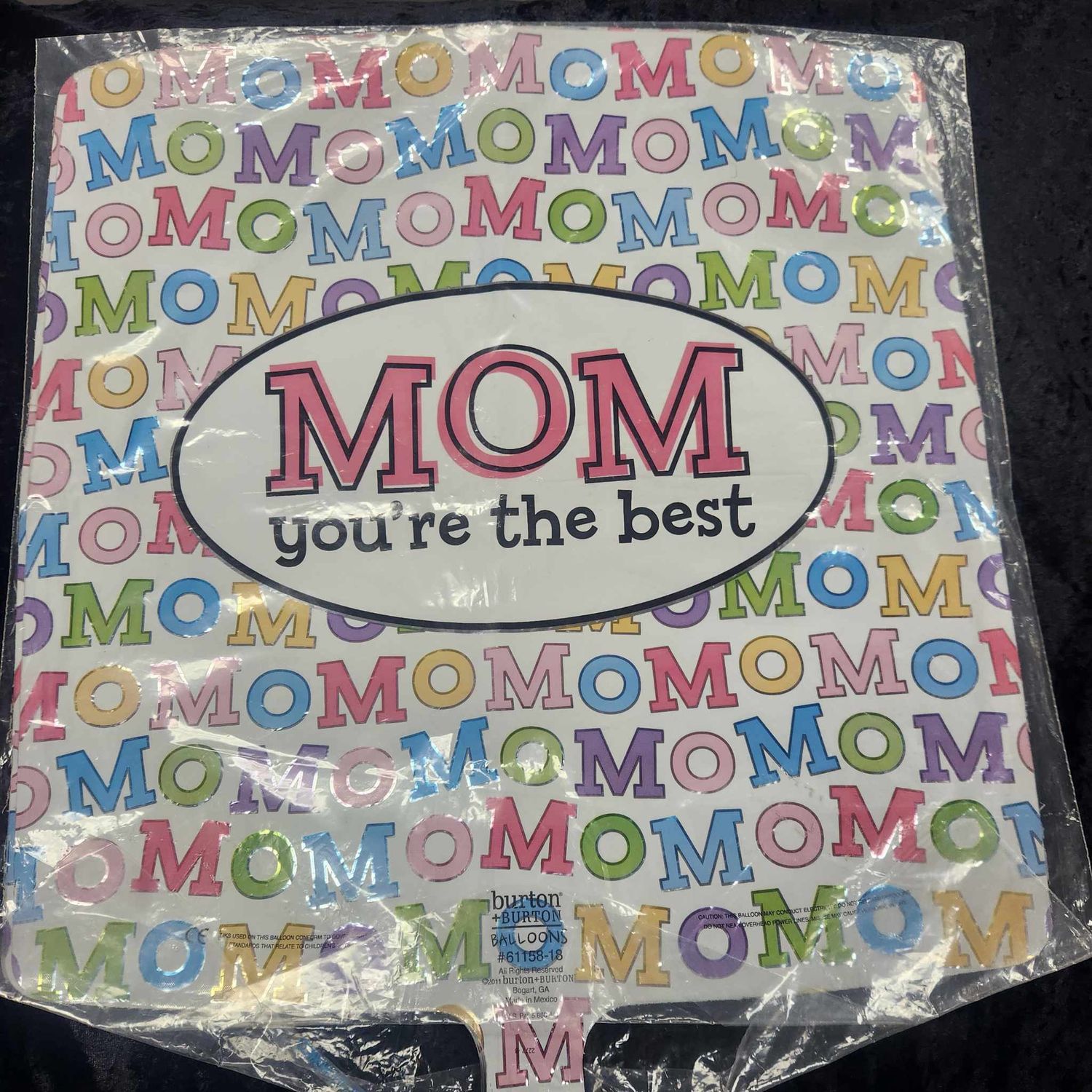 FOIL BALLOON (MOTHERS DAY), Style: MOMOMOMOMOM
