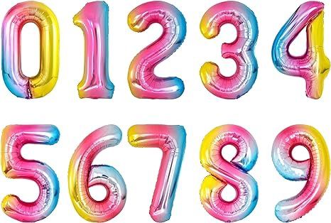Number Foil Balloons - 16&quot; AIR FILL ONLY