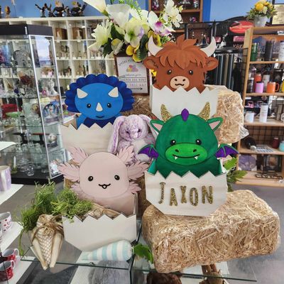 Wooden Animal Basket