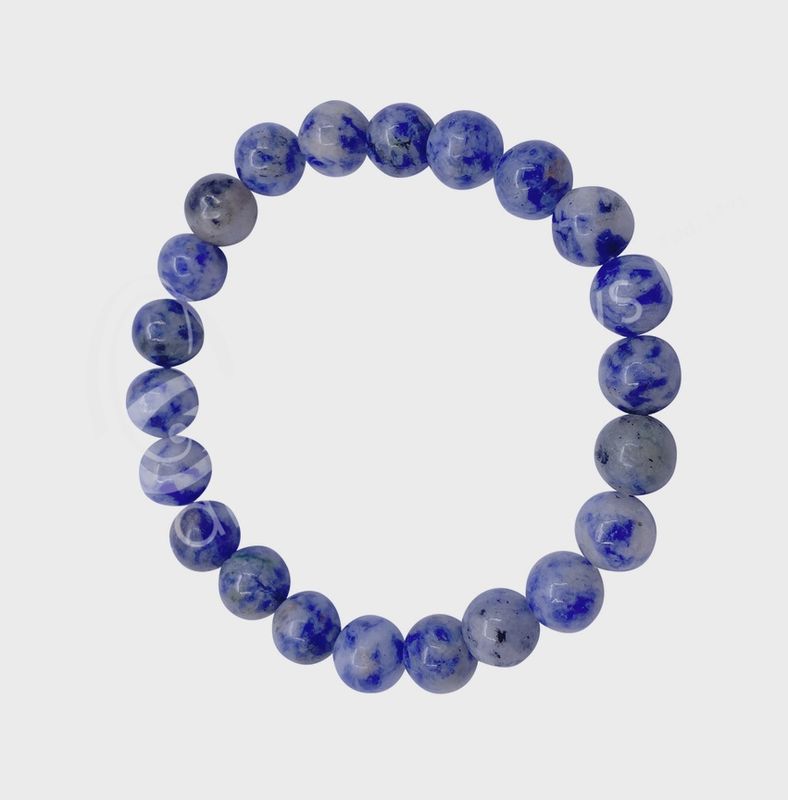 Genuine Stone Bracelet - Blue Jasper