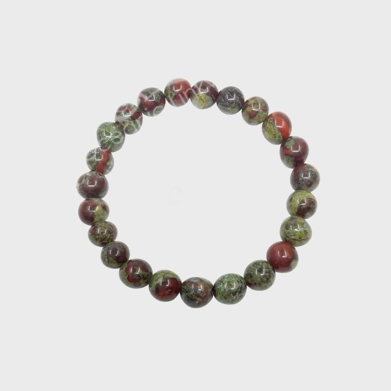Genuine Stone Bracelet - Dragonblood Jasper