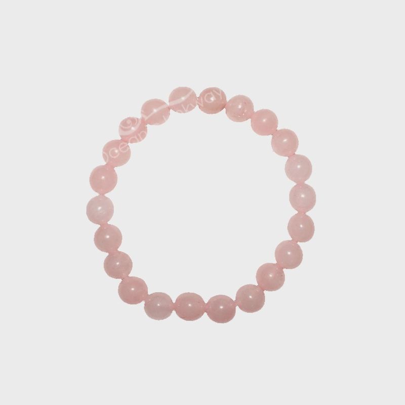Genuine Stone Bracelet - Rose Quartz