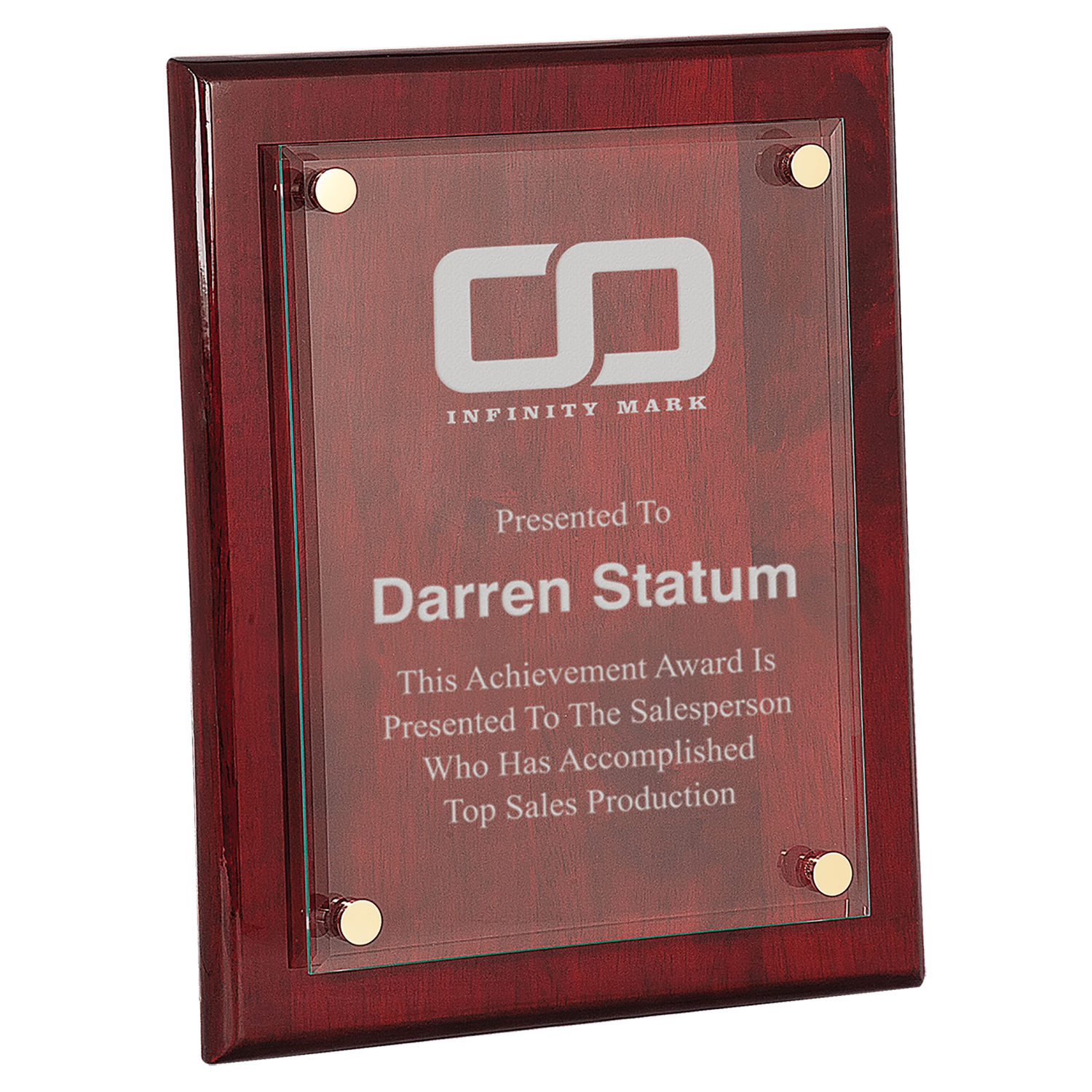 Floating Glass Plaques