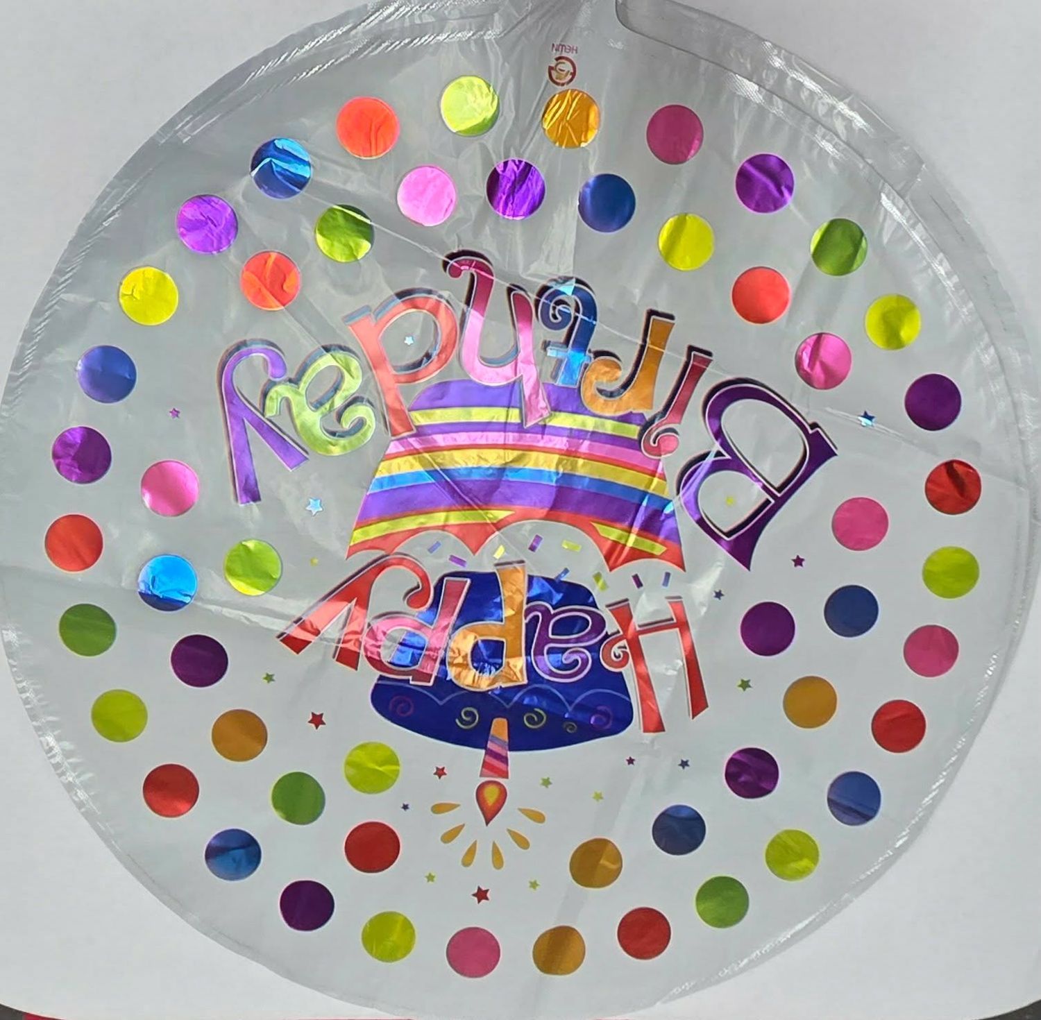 FOIL BALLOON ( BIRTHDAY), Style: Birthday Cake Polka BIRTHDAY