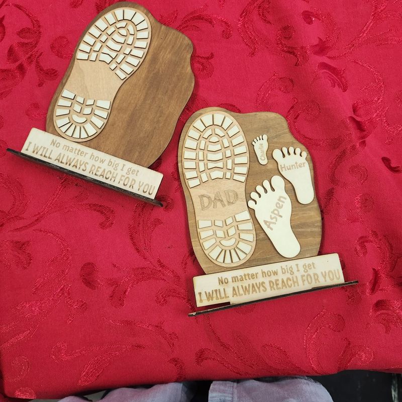Father's Footsteps Custom Sign