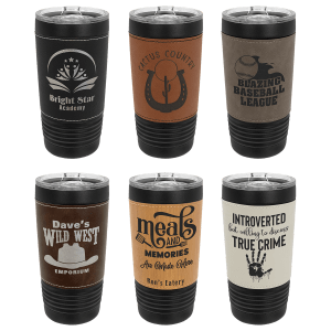 20 oz Leatherette Polar Camel Tumbler