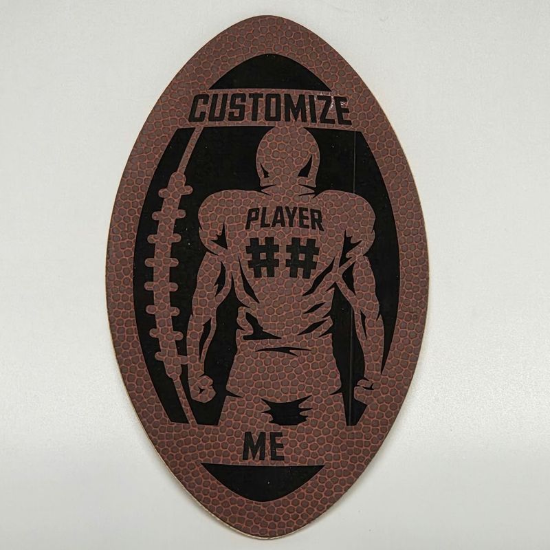 CUSTOM LEATHERETTE SCHOOL SPORTS PATCH