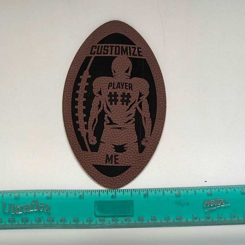 CUSTOM LEATHERETTE SCHOOL SPORTS PATCH