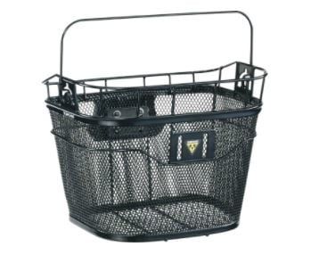 Topeak Front Basket with Fixer Handlebar Bracket - Black 13x10x10