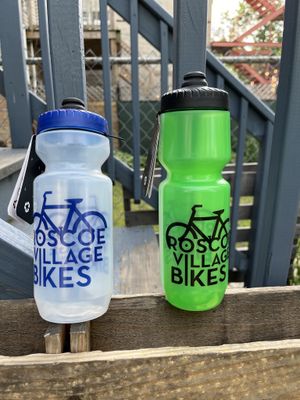 Roscoe Village Bikes Water Bottle Roscoe Village Bikes Water Bottle