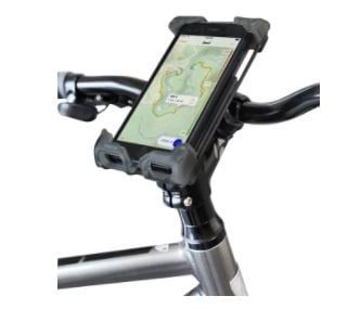 Delta Hefty Holder Plus Smartphone Bike Mount - Clear Gray