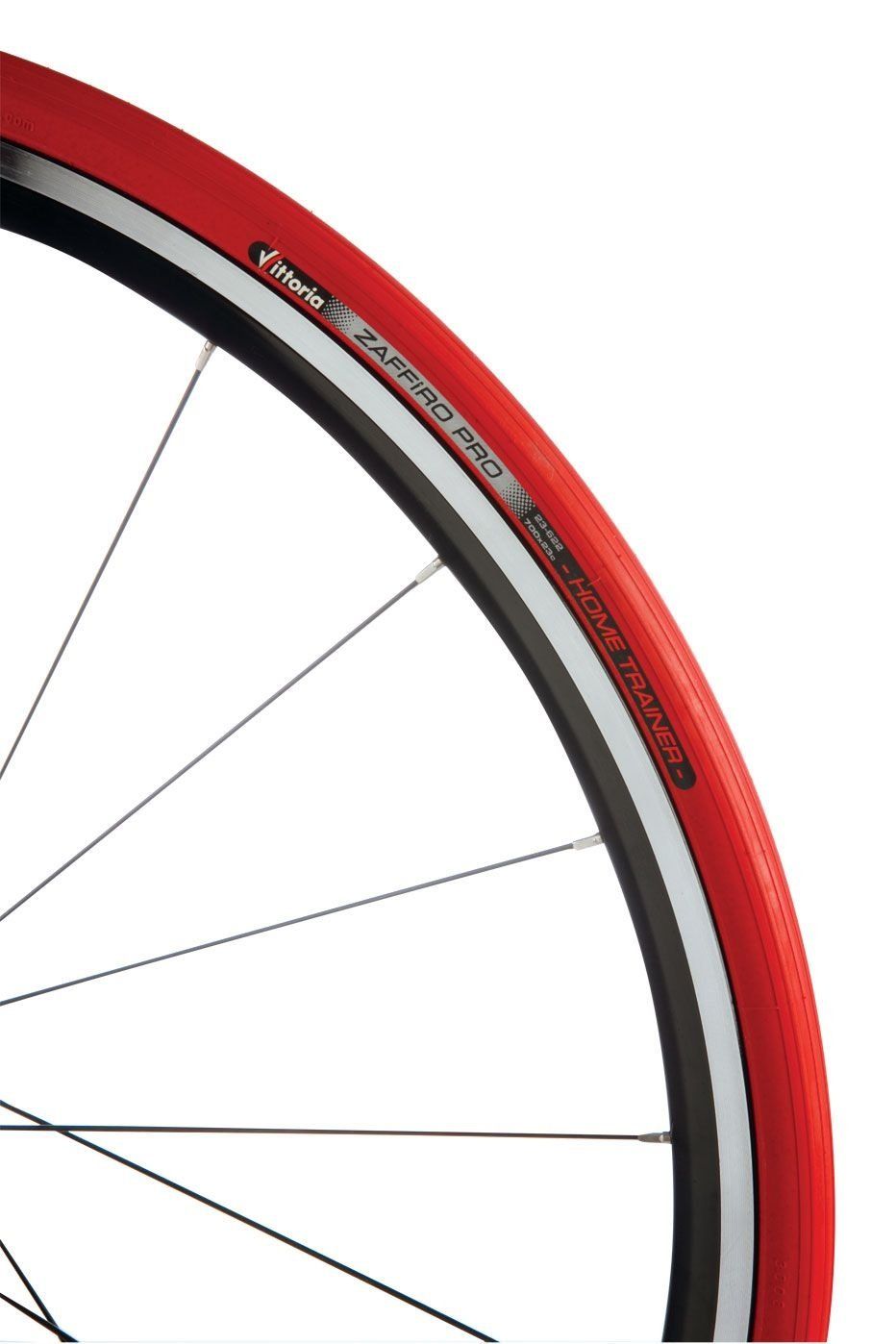 Vittoria Zaffiro Pro Home Trainer Tire: Folding Clincher, 700x23, Red