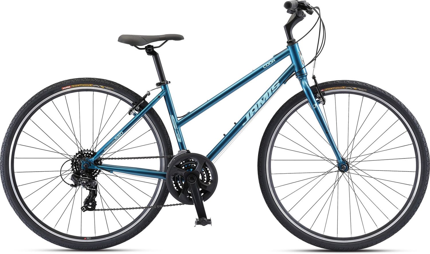 Jamis Coda S3 Step-Over, Size: 16&quot; S/O, Color: Ano Deep Blue