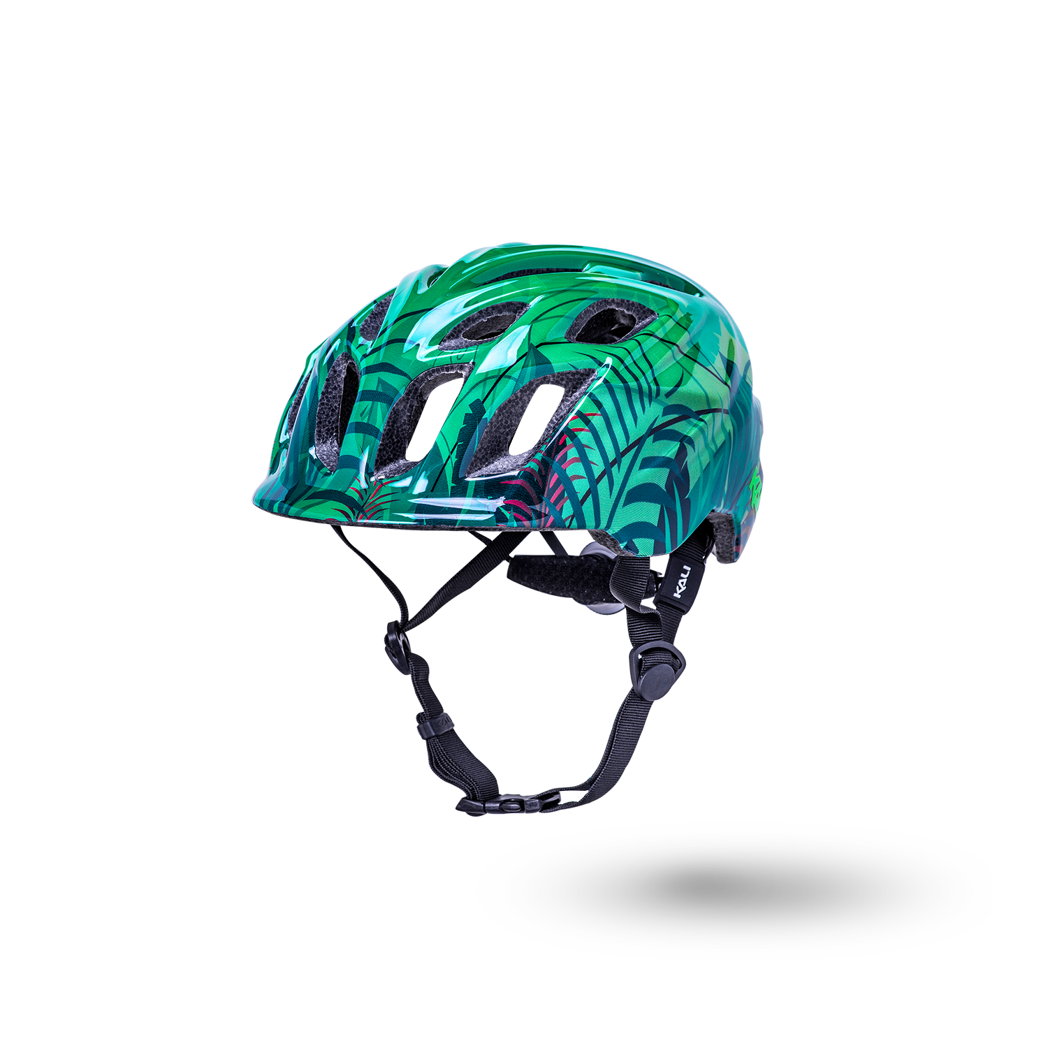 Kali Chakra Child Lighted Helmet, Color: Jungle Gloss Green, Size: XS