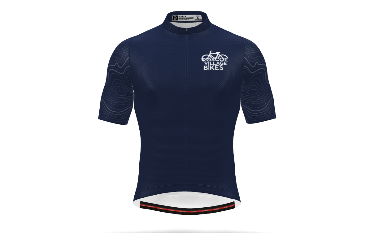 Roscoe Village Bikes Jersey, Size: S-Men