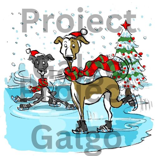 Project Galgo Charity Christmas Cards - Set of 8