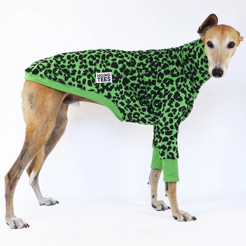 Houndtees Zombie Zoomies Greyhound Long Sleeve Tweater Size Small