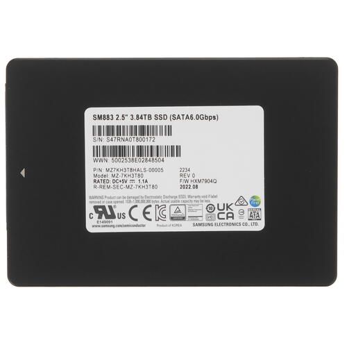 3840 GB Server SSD drive Samsung SM883 [MZ7KH3T8HALS-00005]