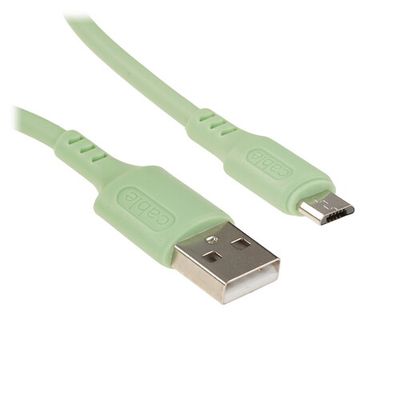 Round cable Defender micro USB - USB 2.0 Type-A green 1 m