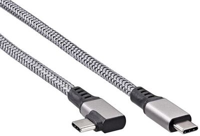 Round cable VCOM USB Type-C - USB Type-C gray 5 m
