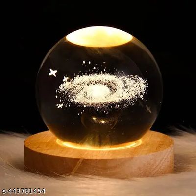 Galaxy Night Light - 3D Glass Globe