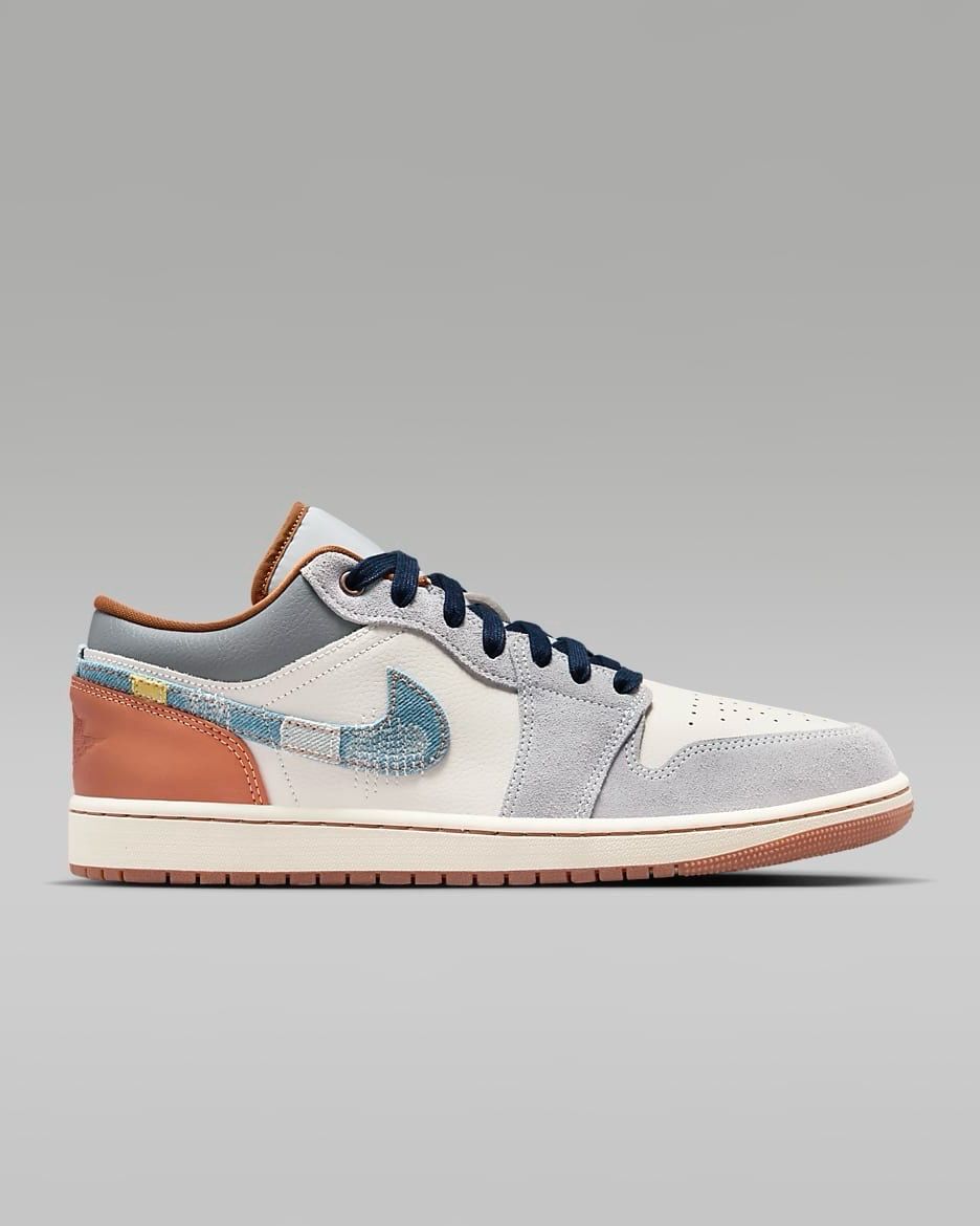 Air Jordan 1 Low SE &#39;Repaired Denim Swoosh&#39;