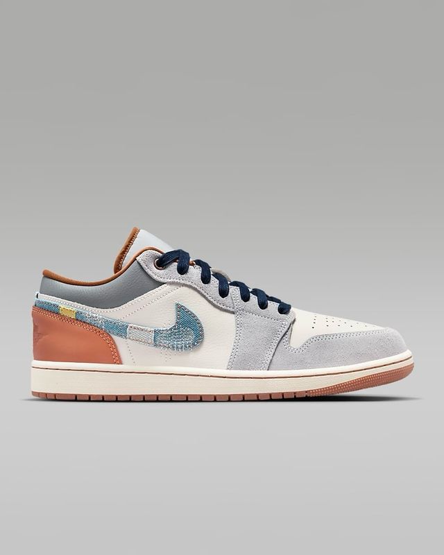 Air Jordan 1 Low SE &#39;Repaired Denim Swoosh&#39;