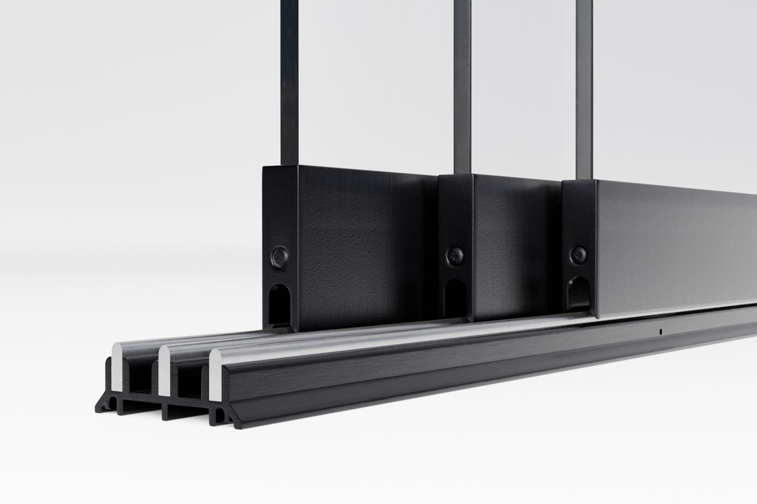 Glazen schuifwand 3-rail