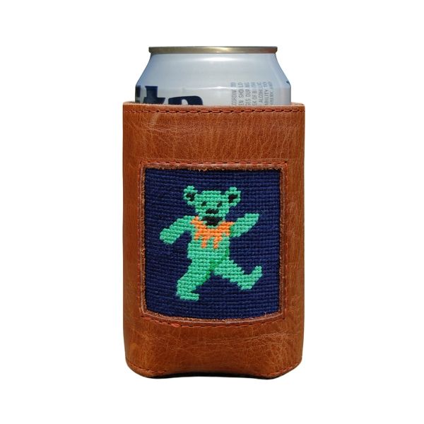 Dancing Bear Needlepoint Can Cooler