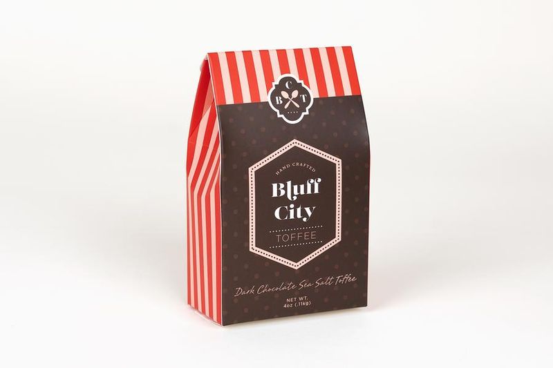 Bluff City Toffee 4 oz Dark Chocolate