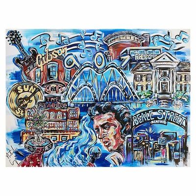Natalie Cooper Memphis Tourism Print 11x14