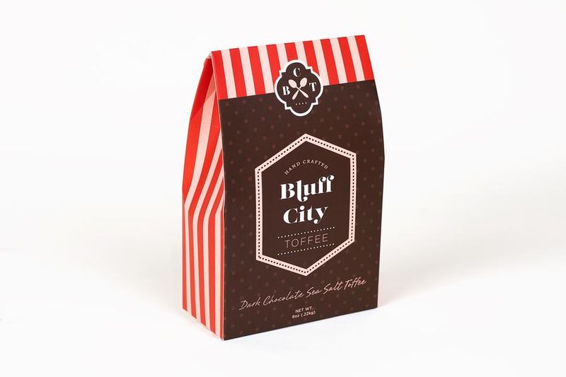 Bluff City Toffee 8oz Dark Chocolate