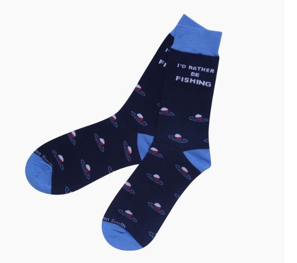 Rather Be Fishing Sock