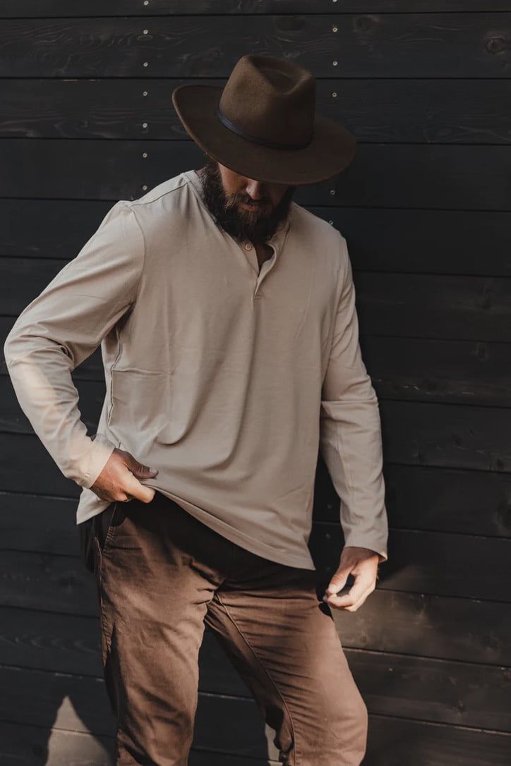 Versatile Long-Sleeve Henley 
