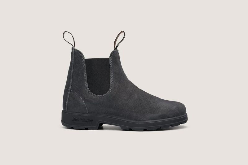 1910 Elastic Sided Suede Boot Steel Grey