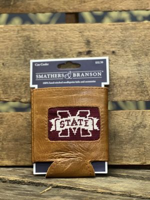 Mississippi State Needlepoint Can Cooler