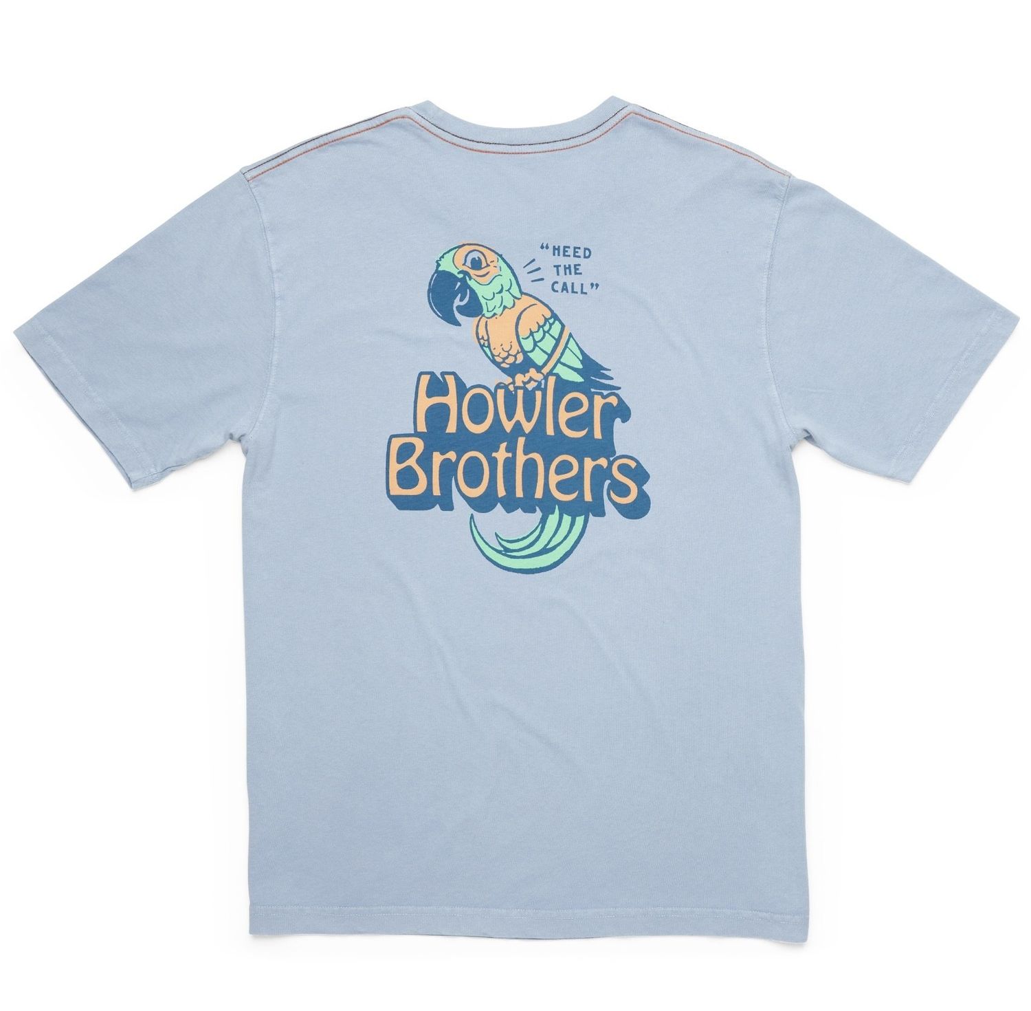 Cotton T Chatty Bird Dusty Blue