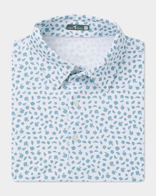 White Magnolia brrr Performance Polo 