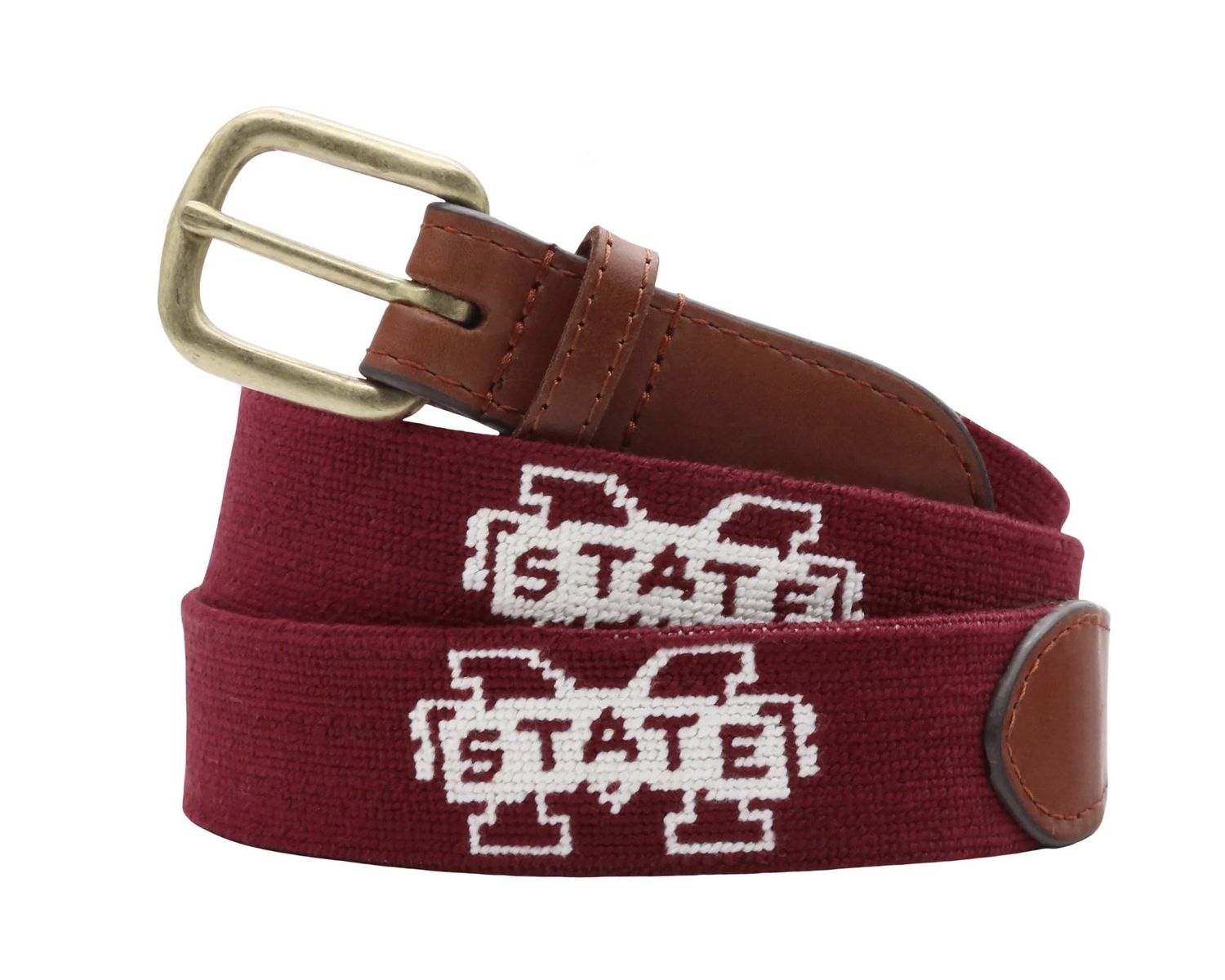 Mississippi State Needlepoint Belt