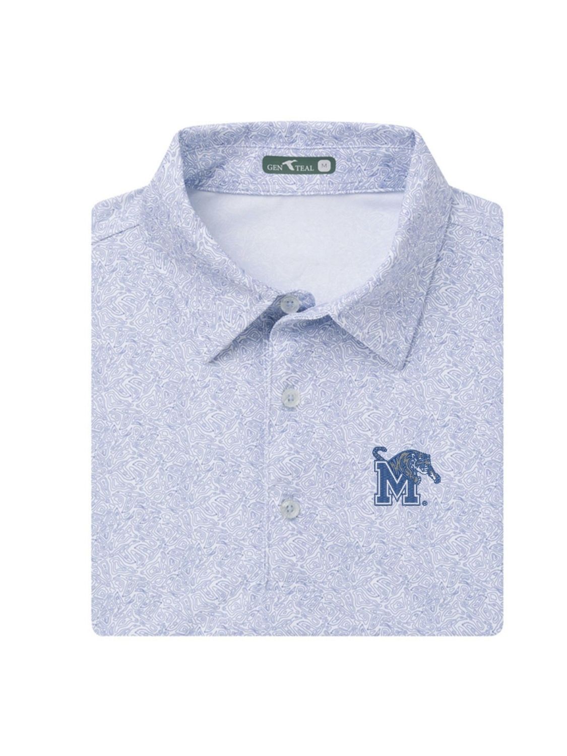 Memphis Tigers Topo Brrr Printed Polo 