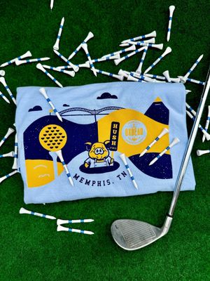 Hush Y&#39;all Pig on the Green Tee