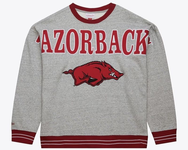 Arkansas/AR Camo Reversible Mock Neck Sweatshirt