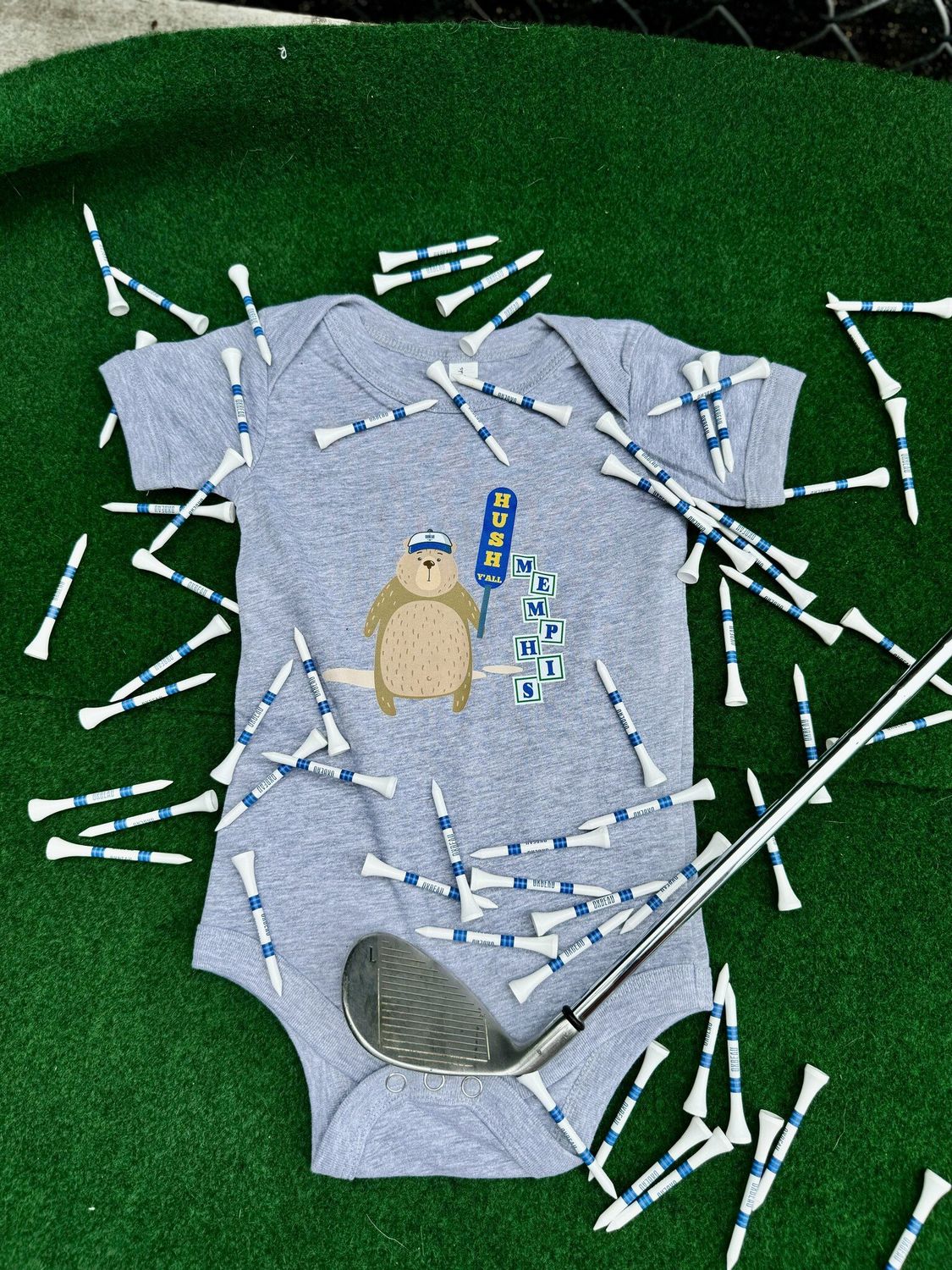 Hush Y&#39;all Blocks Onsies