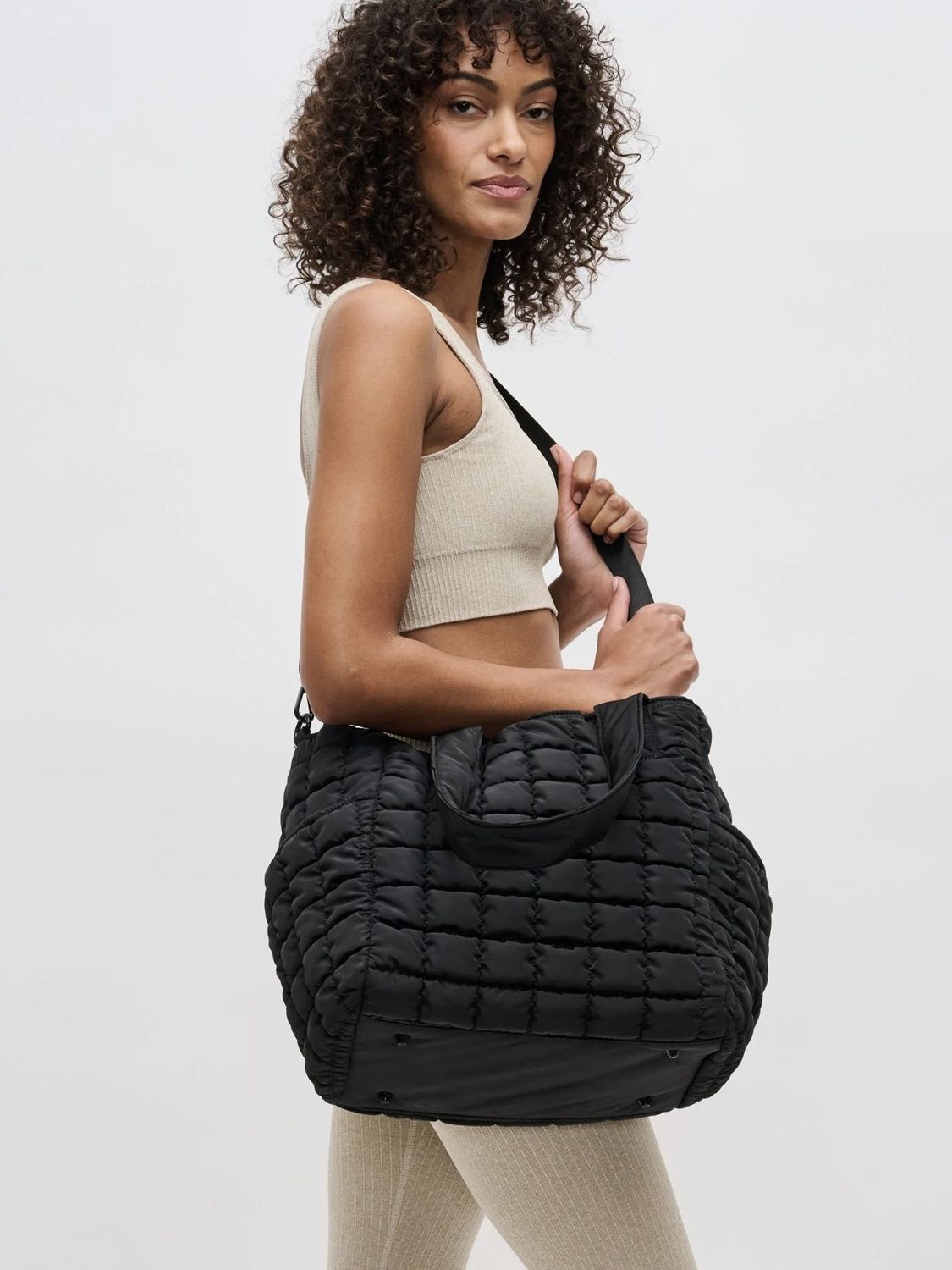 Dreamer - Quilted Puffer Nylon Tote