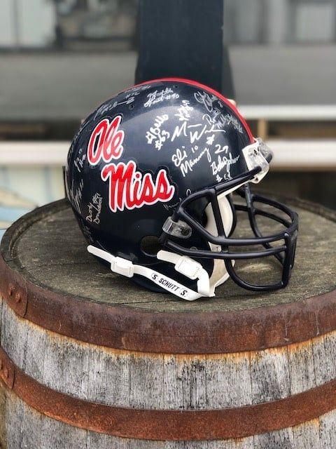 Ole Miss Team Signed Helmet